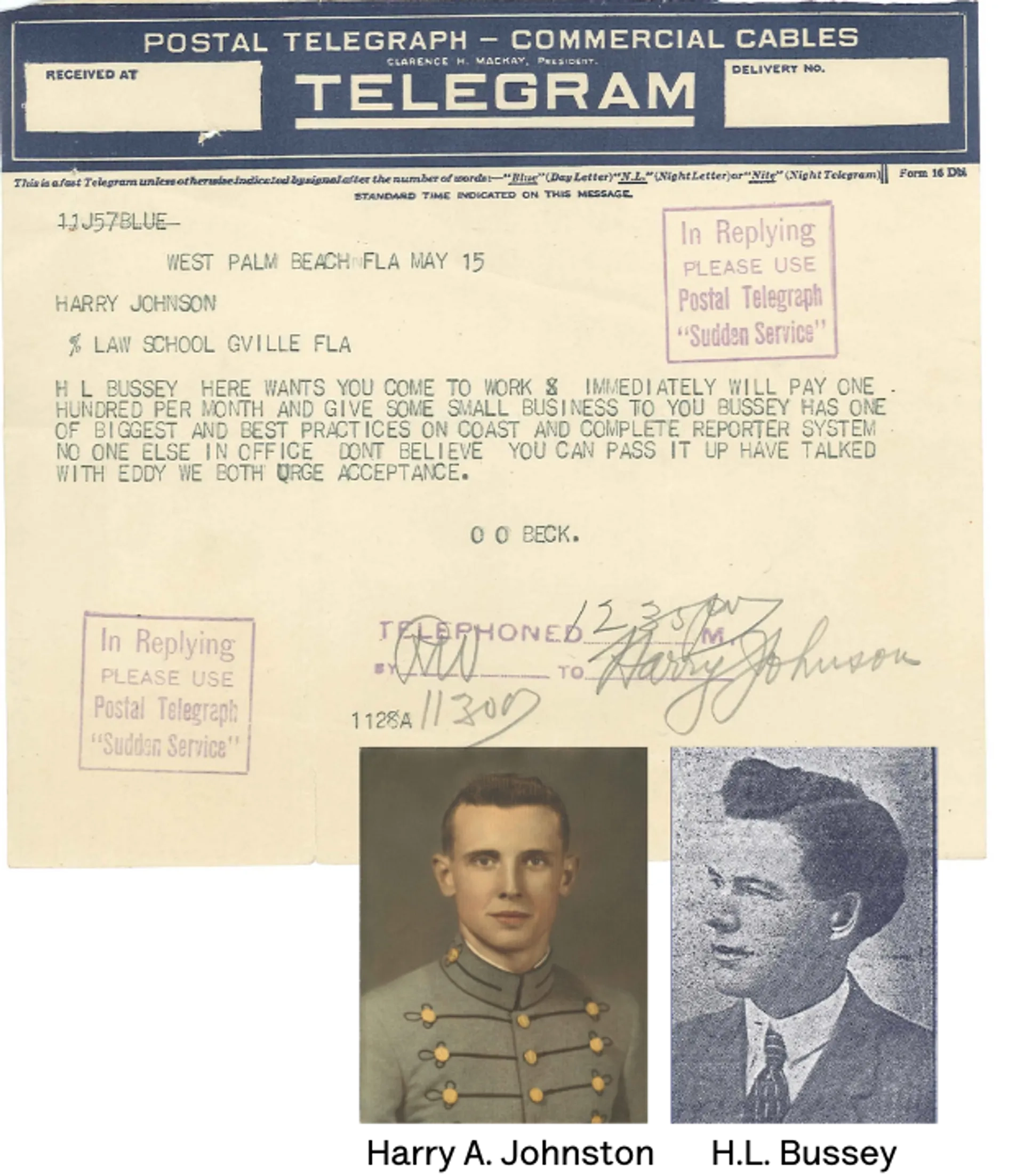 1924 Fast Telegram