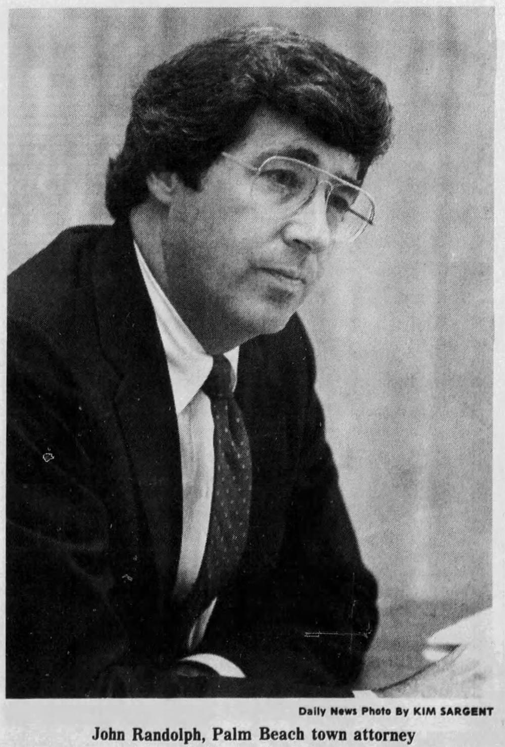 1979 John Skip Randolph Town Attorney Palm Beach