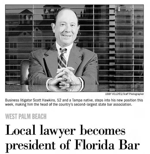 2011 Scott Hawkins Florida Bar President Thumbnail